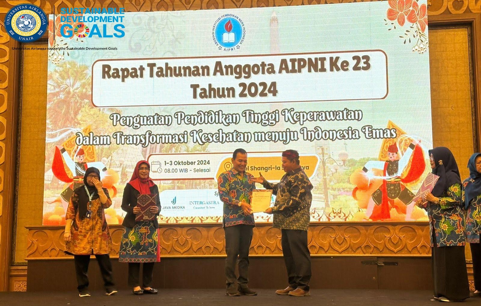 Capaian Prestasi Fakultas Keperawatan dalam Aktivitas Rapat Tahunan Anggota AIPNI Ke-23 Tahun 2024